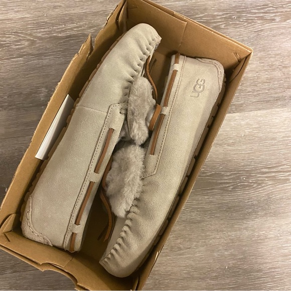 UGG | Dakota Double Bow Moccasin Slippers In Goat Gray Size 10 NEW - Picture 4 of 14